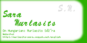 sara murlasits business card
